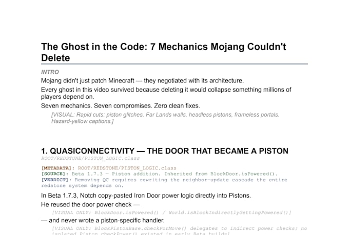 write viral youtube scripts for minecraft creators